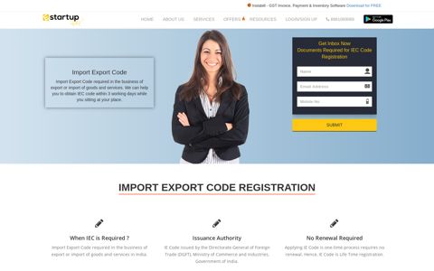 Apply IEC Code Online Registration | Start Import Export ...