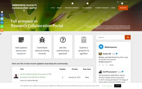 Fall Armyworm Research Collaboration Portal: Home