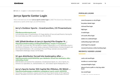 Jerrys Sports Center Login ❤️ One Click Access - iLoveLogin