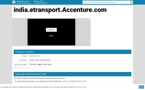 ▷ india.etransport.Accenture.com Website statistics and traffic ...