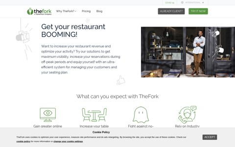TheFork Manager: Online restaurant booking system