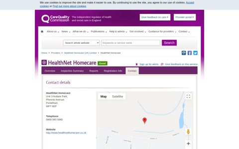 HealthNet Homecare - CQC