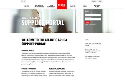 the Atlantic Grupa supplier portal!