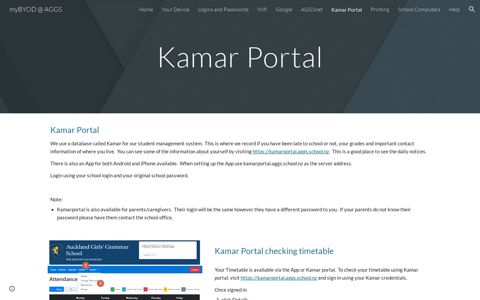 myBYOD @ AGGS - Kamar Portal - Google Sites