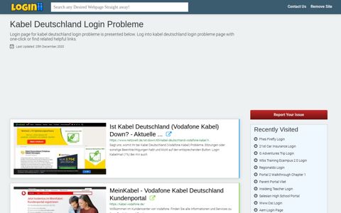 Kabel Deutschland Login Probleme - Loginii.com