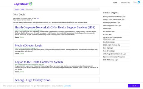Hcn Login Health Corporate Network (HCN) - Health Support ...