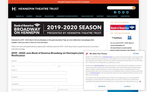 Bank of America Broadway on Hennepin Subscription ...