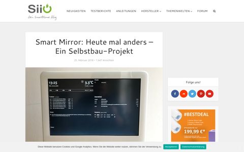 Smart Mirror: Heute mal anders - Ein Selbstbau-Projekt im ...