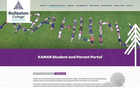 KAMAR Portal - Rolleston College