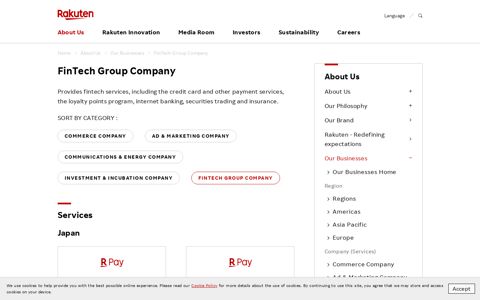 FinTech Group Company | Rakuten, Inc.
