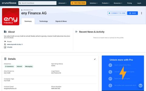 eny Finance AG - Crunchbase Company Profile & Funding