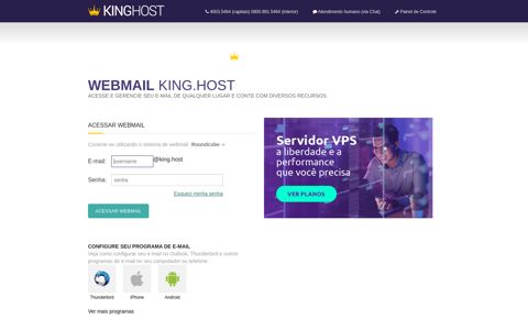 Webmail king.host
