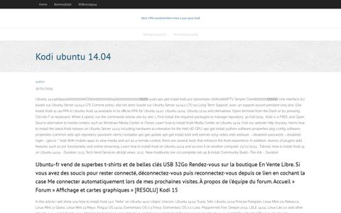 Kodi ubuntu 14.04 - comment regarder msnbc sur kodi