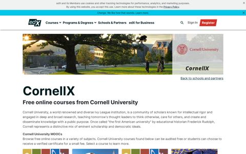 Cornell University | edX