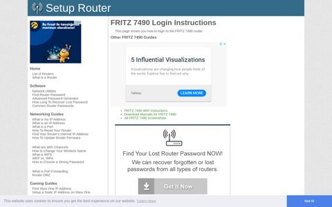 Login to FRITZ 7490 Router - SetupRouter