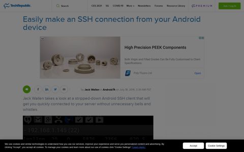 Easily make an SSH connection from your Android device ...