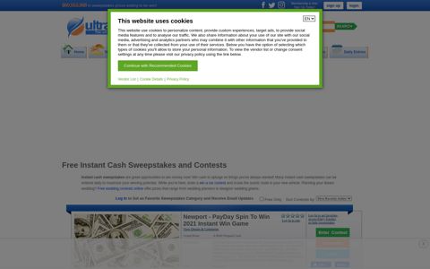 Win Instant Cash Sweepstakes and Contests Online ...