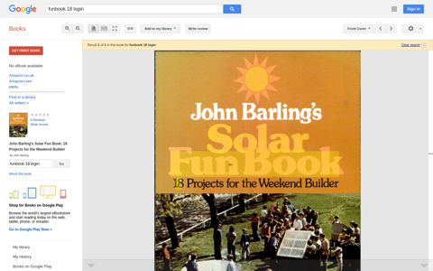 John Barling's Solar Fun Book: 18 Projects for the Weekend ...
