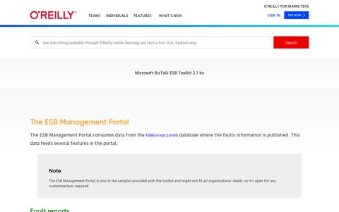 The ESB Management Portal - Microsoft BizTalk ESB Toolkit ...
