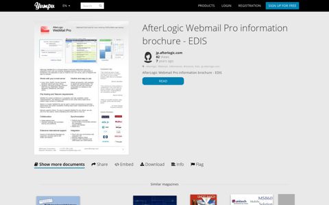AfterLogic Webmail Pro information brochure - EDIS - Yumpu
