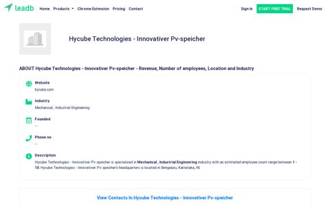 Hycube Technologies - Innovativer Pv-speicher Company ...