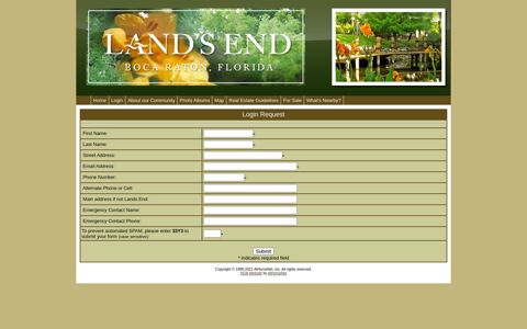 Land's End - Login Request - AtHomeNet