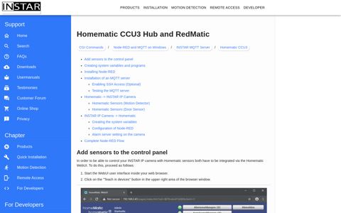 Homematic CCU3 Hub and RedMatic | INSTAR Wiki 2.0 ...