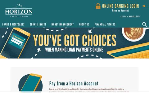Make A Payment - Horizon Credit Union
