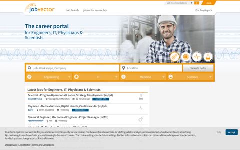 jobvector job board - Job Search for engineers, IT specialists ...