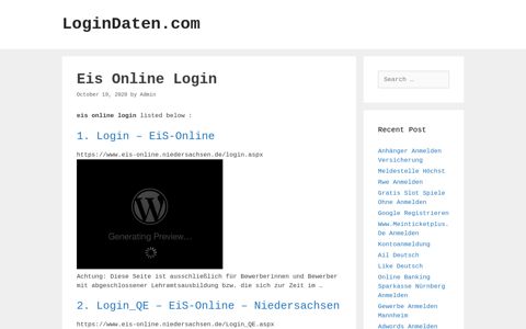 Eis Online - Login - Eis-Online - LoginDaten.com
