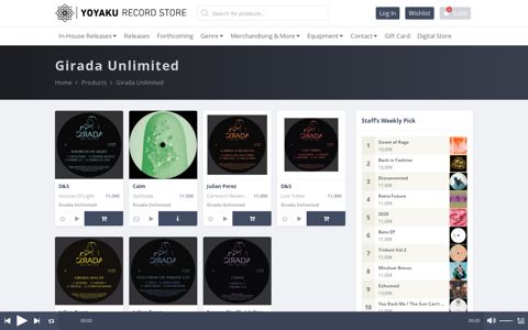 Girada Unlimited Archives - Yoyaku Record Store
