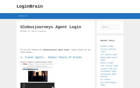Globusjourneys Agent Travel Agents - Globus Family Of Brands