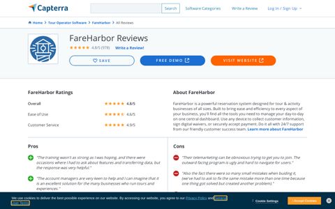 FareHarbor Reviews 2020 - Capterra