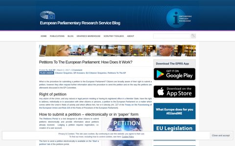 Petitions to the European Parliament: How does it work ...