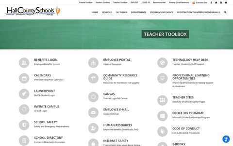 Teacher Toolbox - Hall County Schools