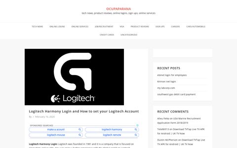 Logitech Harmony Login and How to set your Logitech Account