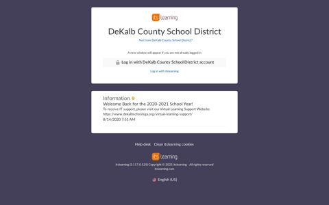 DeKalb County School District - itsLearning