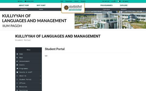 Student Portal - IIUM