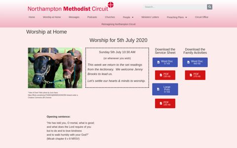 2020-07-05 – Northampton Methodist Circuit