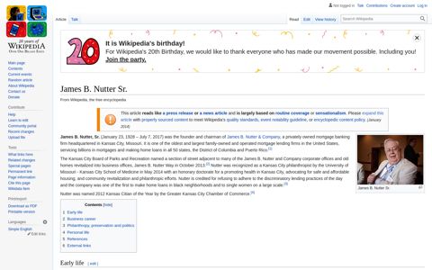 James B. Nutter Sr. - Wikipedia