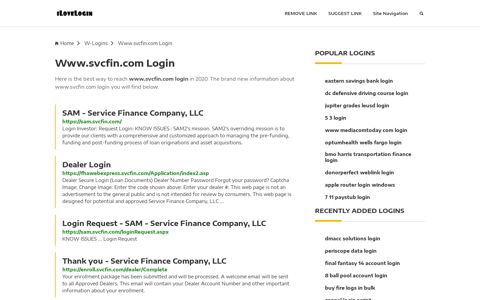 Www.svcfin.com Login ❤️ One Click Access