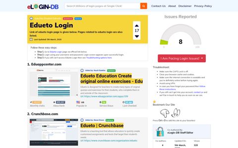 Edueto Login - A database full of login pages from all over the ...