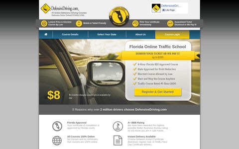 Florida Traffic School Online - Defensive Driving
