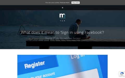 What does it mean to 'Sign in using Facebook'? - M2 Computing