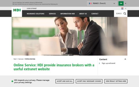 Online Service: HDI provide insurance brokers with a useful ...