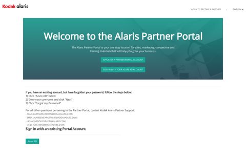 · Partner Portal - Kodak Alaris
