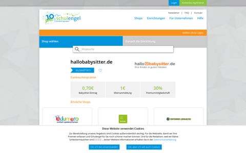 hallobabysitter.de | Shop Info | Schulengel.de