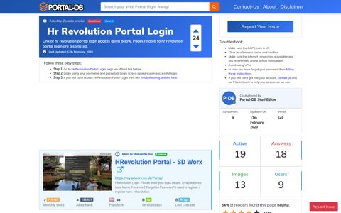 Hr Revolution Portal Login - Portal-DB.live