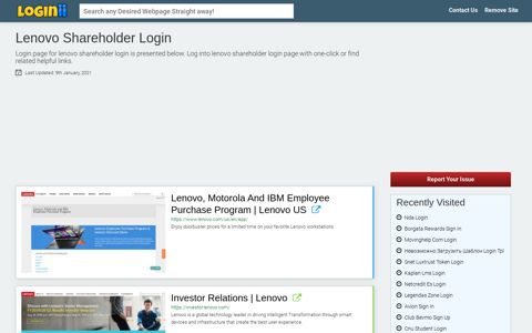 Lenovo Shareholder Login - Loginii.com