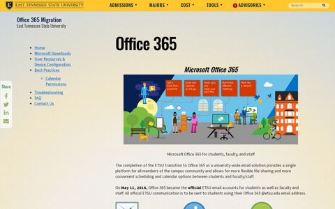 Office 365 - East Tennessee State University